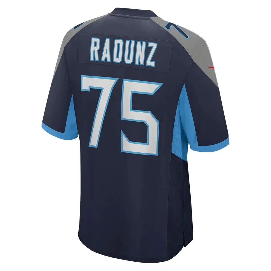 Custom #75 Navy TEN Football Shirt Top