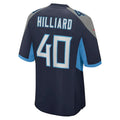 Custom #40 Navy TEN Football Shirt Top