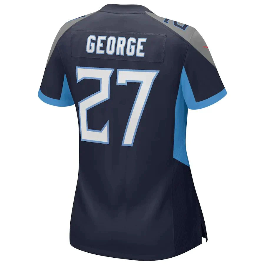 Custom #27 Navy TEN Football Shirt Top
