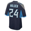 Custom #24 Navy TEN Football Shirt Top