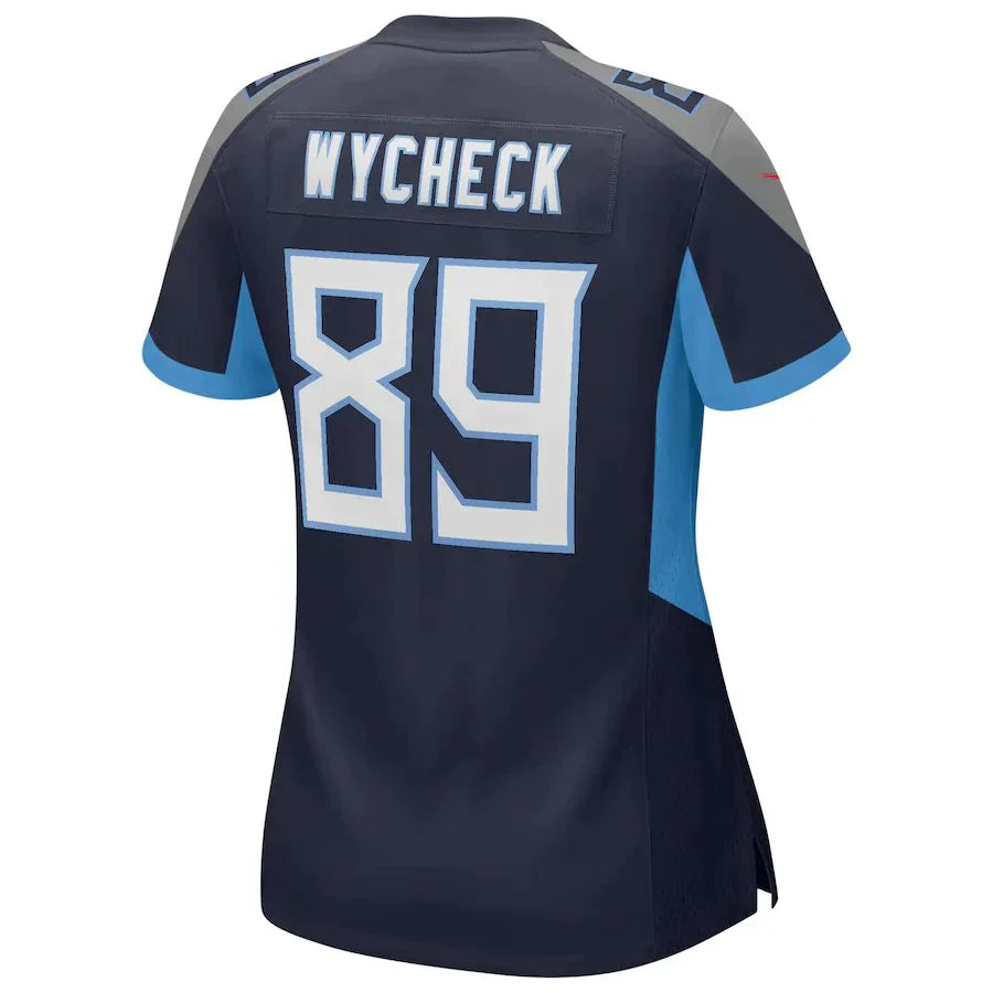 Custom #89 Navy TEN Football Shirt Top