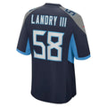 Custom #58 Navy TEN Football Shirt Top