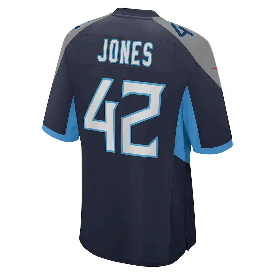 Custom #42 Navy TEN Football Shirt Top