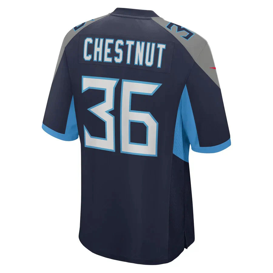 Custom #36 Navy TEN Football Shirt Top