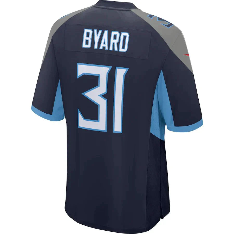 Custom #31 Navy TEN Football Shirt Top