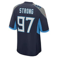 Custom #97 Navy TEN Football Shirt Top