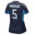 Custom #5 Navy TEN Football Shirt Top