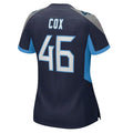 Custom #46 Navy TEN Football Shirt Top