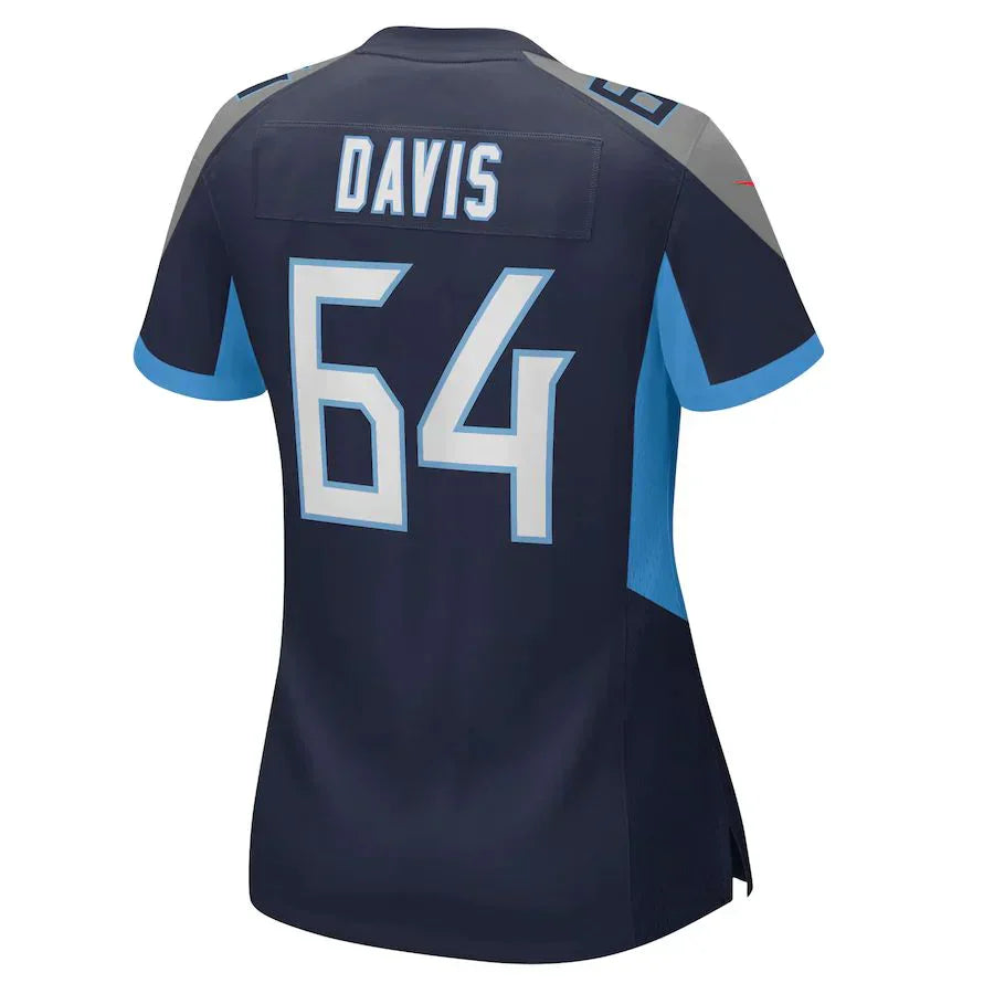 Custom #64 Navy TEN Football Shirt Top