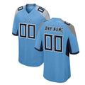 Custom Light Blue TEN Football Shirt Top