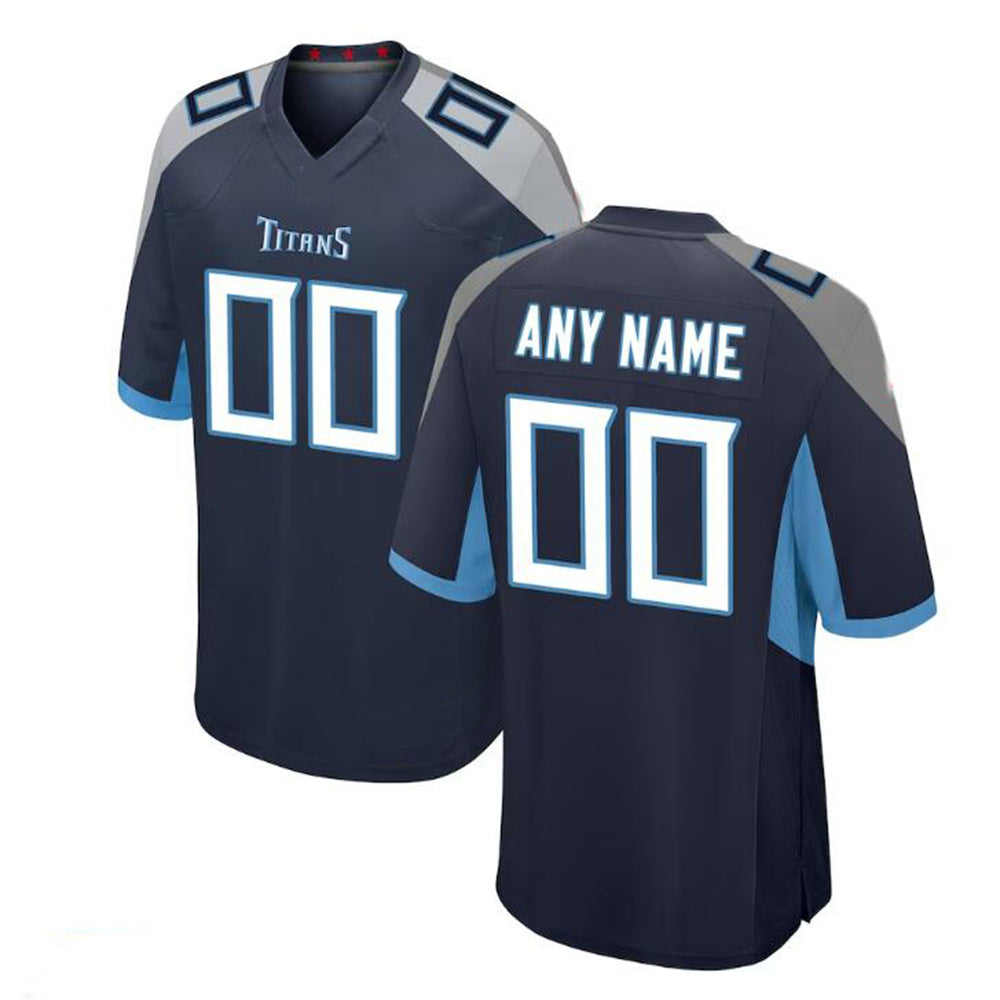 Custom Navy TEN Football Shirt Top