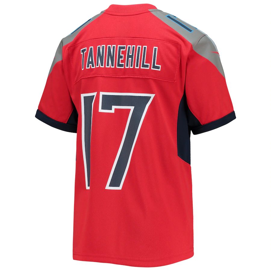 Custom #17 Red TEN Football Shirt Top