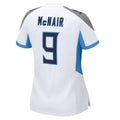 Custom #9 White TEN Football Shirt Top