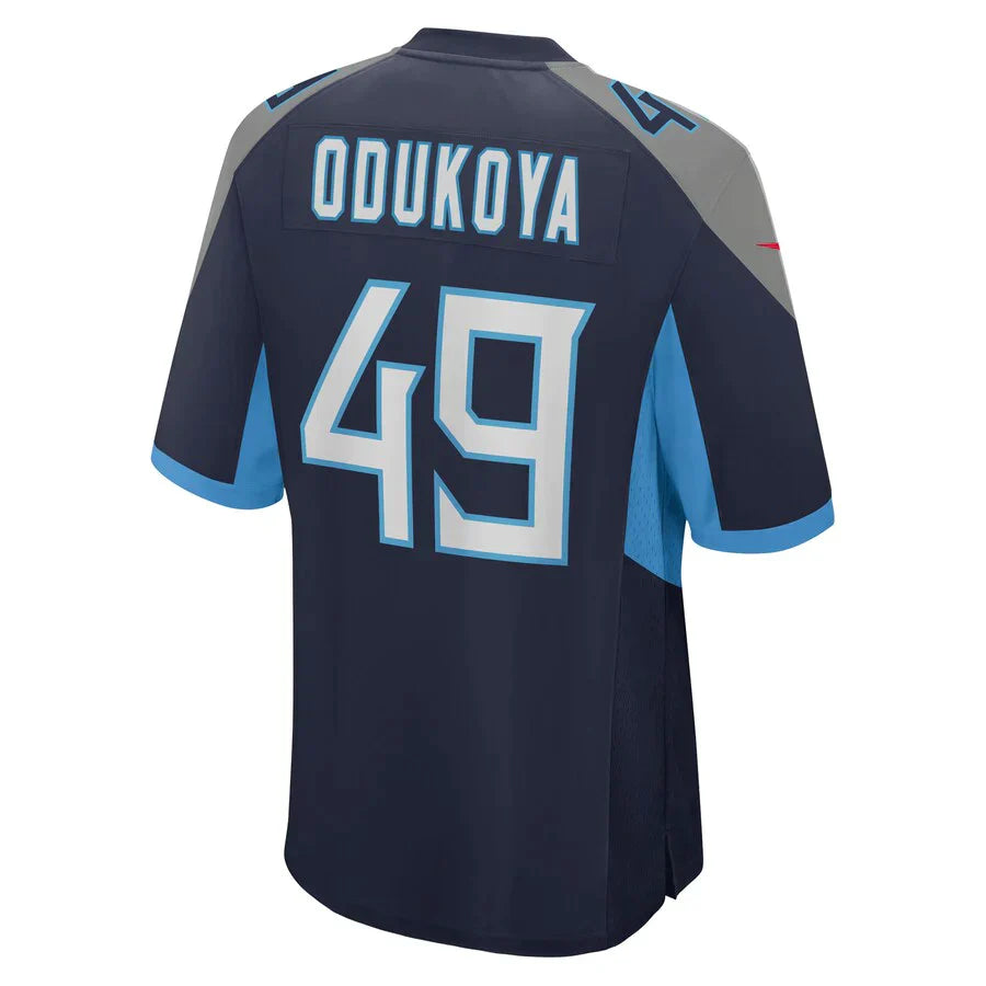 Custom #49 Navy TEN Football Shirt Top