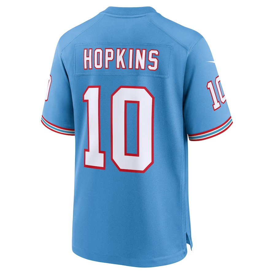 Custom #10 Light Blue Throwback TEN Football Shirt Top