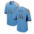 Custom #14 Light Blue TEN Football Shirt Top