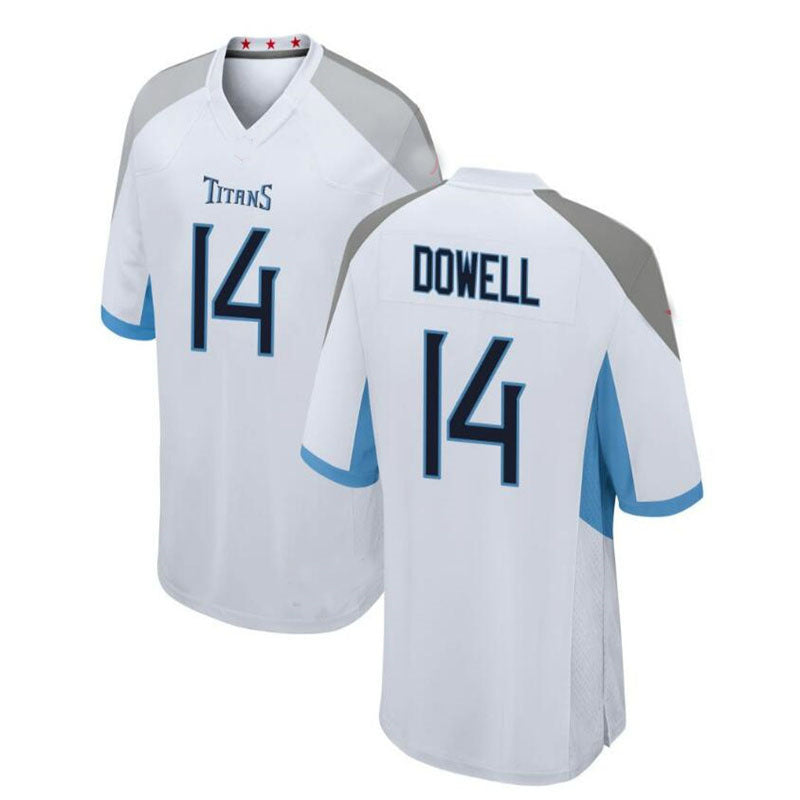 Custom #14 White TEN Football Shirt Top