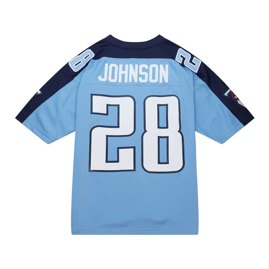Custom #28 Light Blue TEN Football Shirt Top