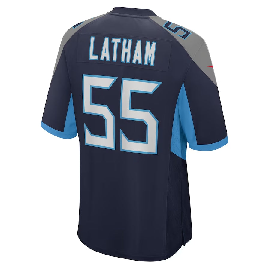 Custom #55 Navy 2024 TEN Football Shirt Top