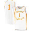 Custom #1 White Retro Basketball Shirt Top