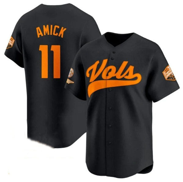 Custom #11 Black 2024 College Shirt Top