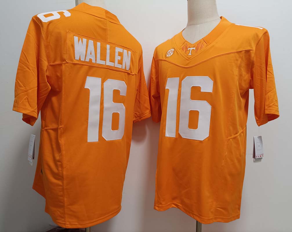 Custom #16 Yellow College Shirt Top