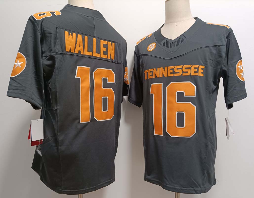 Custom #16 Grey College Shirt Top