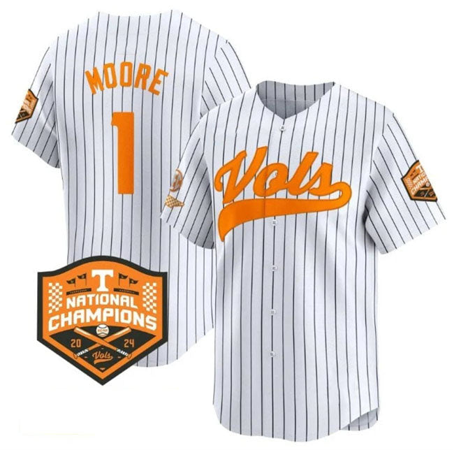 Custom #1 White 2024 College Shirt Top