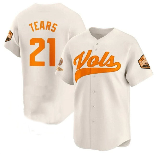 Custom #21 Cream 2024 College Shirt Top