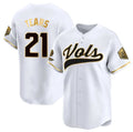 Custom #21 White 2024 College Shirt Top