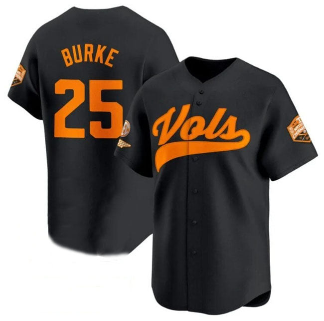 Custom #25 Black 2024 College Shirt Top