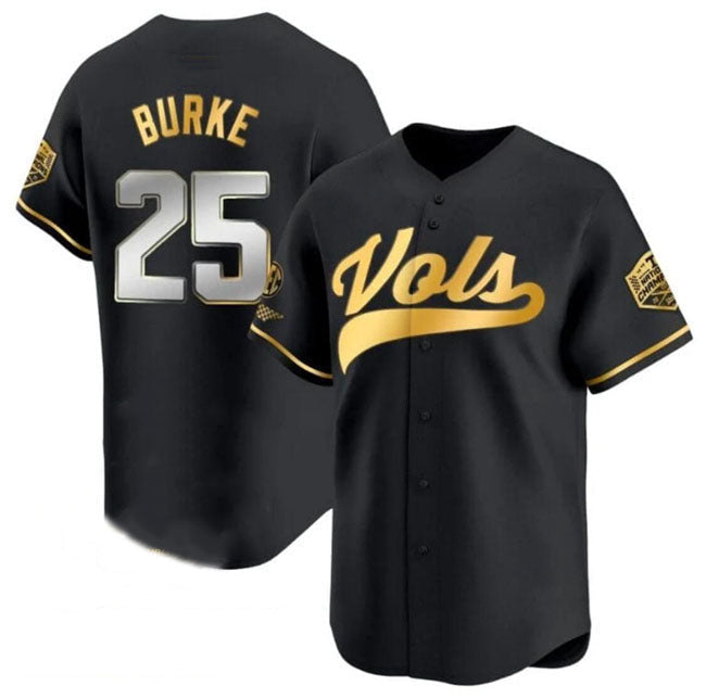 Custom #25 Black 2024 College Shirt Top