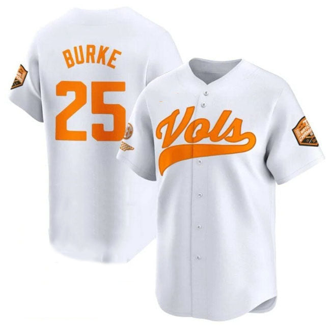 Custom #25 White 2024 College Shirt Top