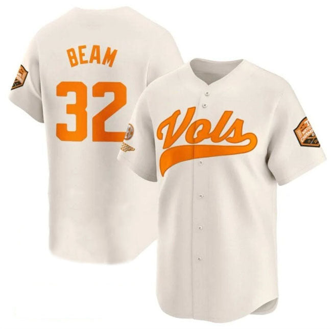 Custom #32 Cream 2024 College Shirt Top