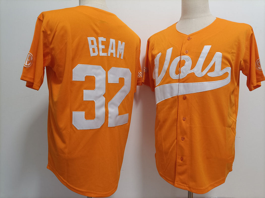 Custom #32 Orange College Shirt Top