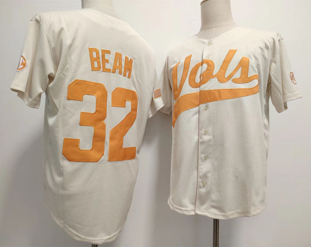 Custom #32 White College Shirt Top