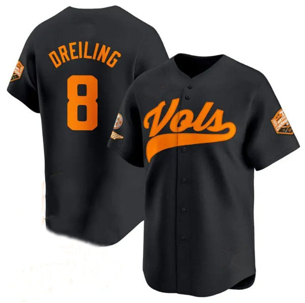 Custom #8 Black 2024 Baseball Shirt Top
