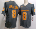 Custom #8 Grey College Shirt Top