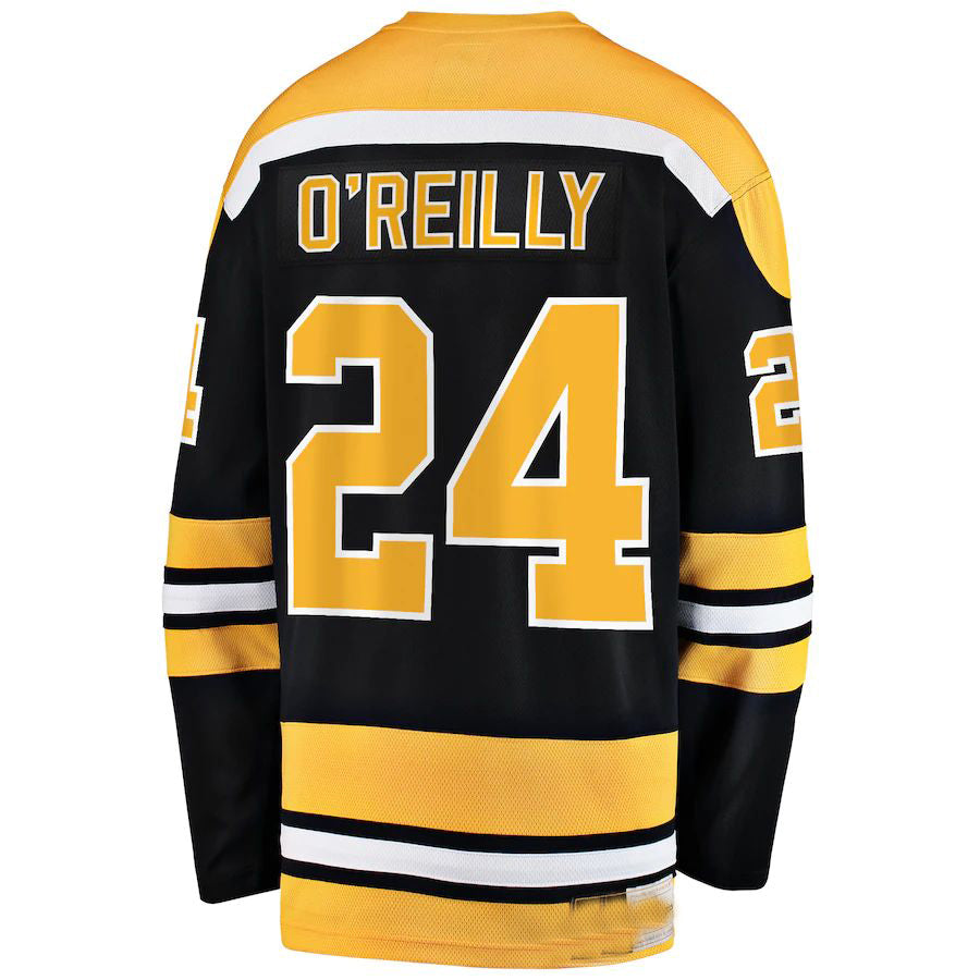 Custom #24 Black BOS Hockey Shirt Top