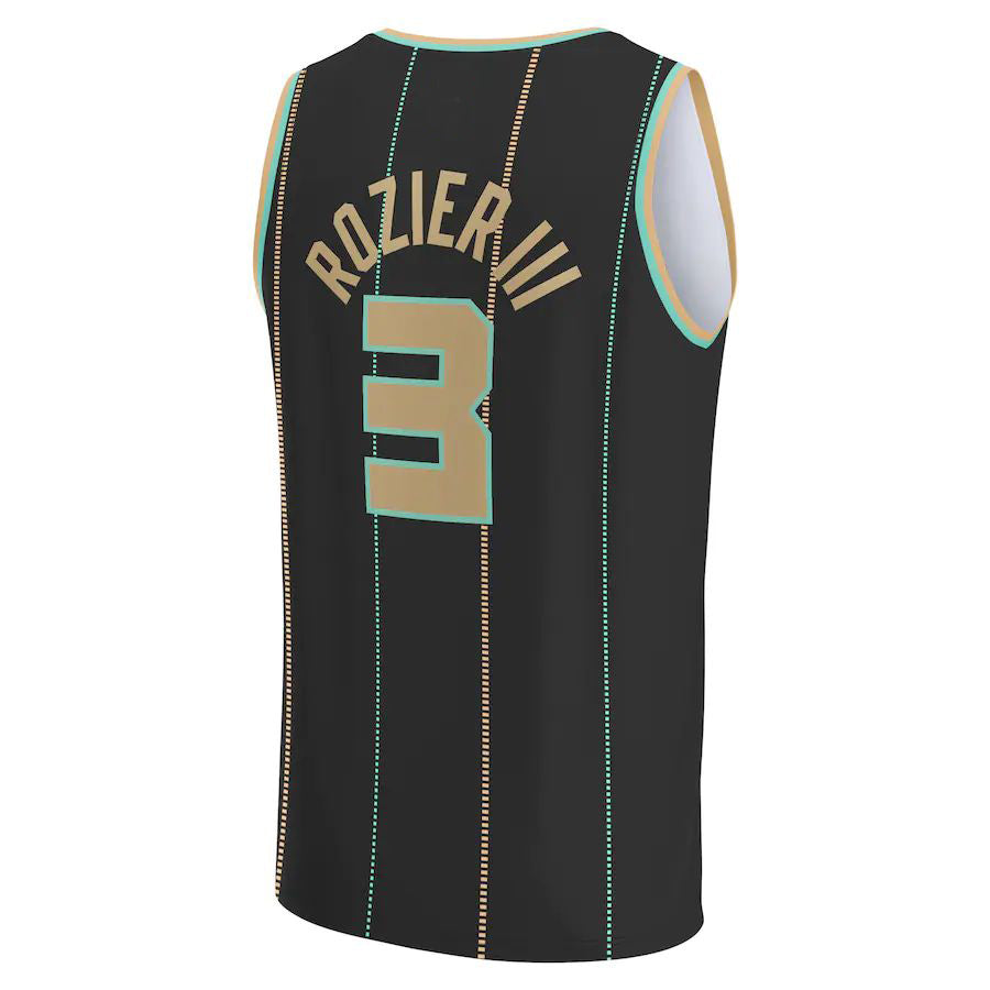 Custom #3 Black CHA Basketball Shirt Top