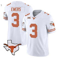 Custom #3 White Football Shirt Top