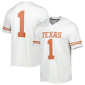 Custom #1 White College Shirt Top