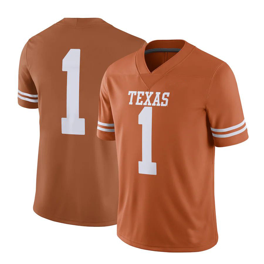 Custom #1 Orange College Shirt Top