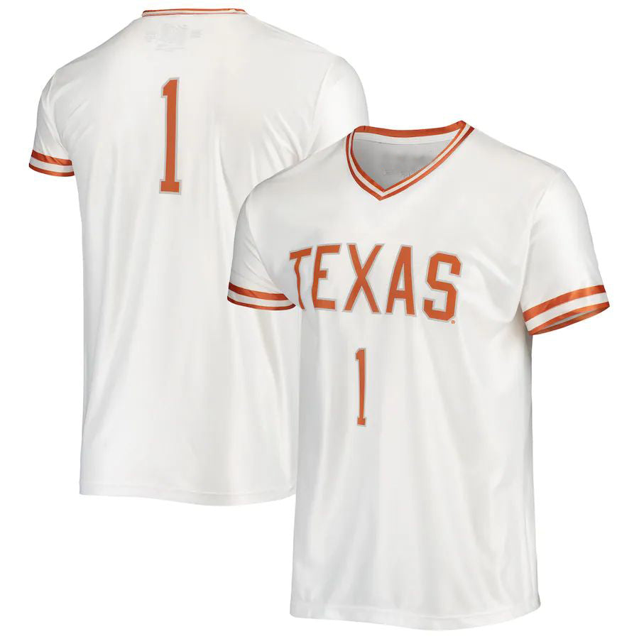 Custom #1 White Retro Basketball Shirt Top