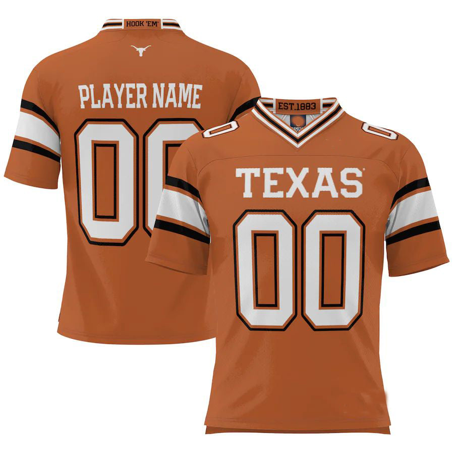 Custom Orange Football Shirt Top