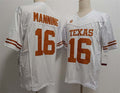Custom #16 White College Shirt Top