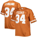 Custom #34 Orange Throwback College Shirt Top