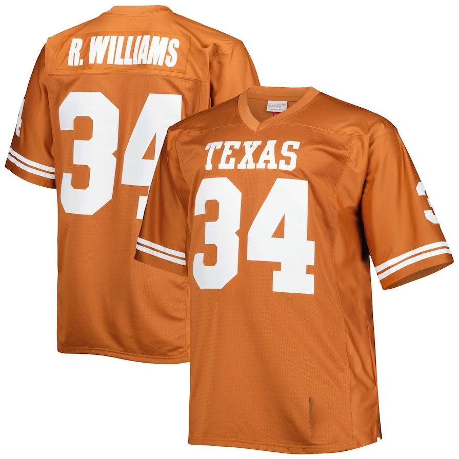 Custom #34 Orange Throwback College Shirt Top