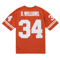 Custom #34 Orange Throwback College Shirt Top