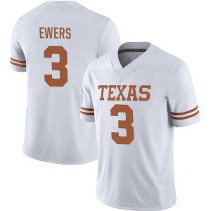 Custom #3 White College Shirt Top